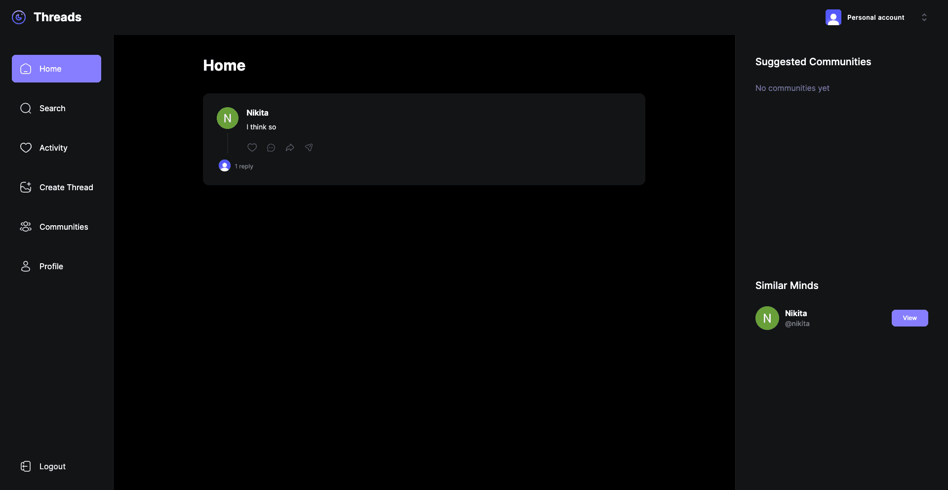 Threads Clone App
