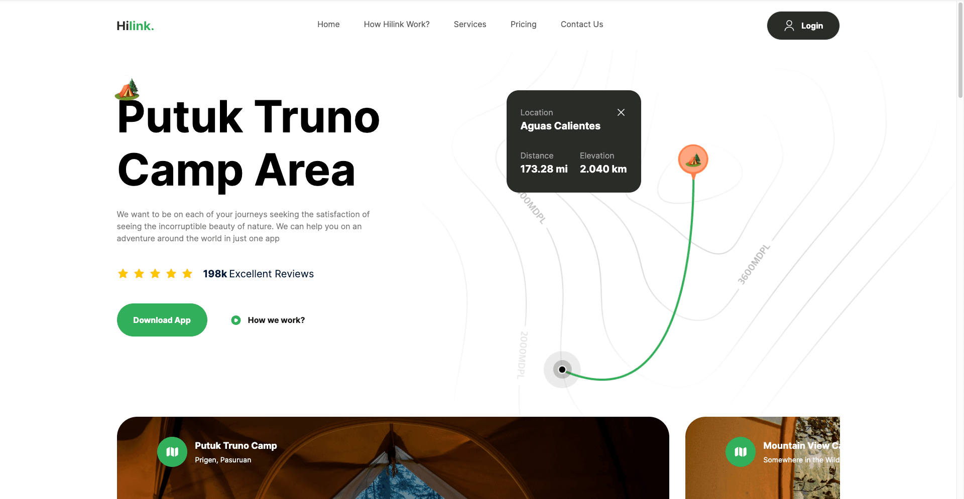 Travel App Landing Page